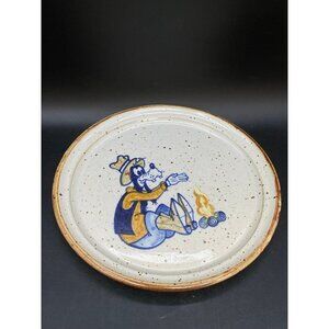 Wildfire Goofy 10” Dinner Plate 1987 Salt Glaze Pottery